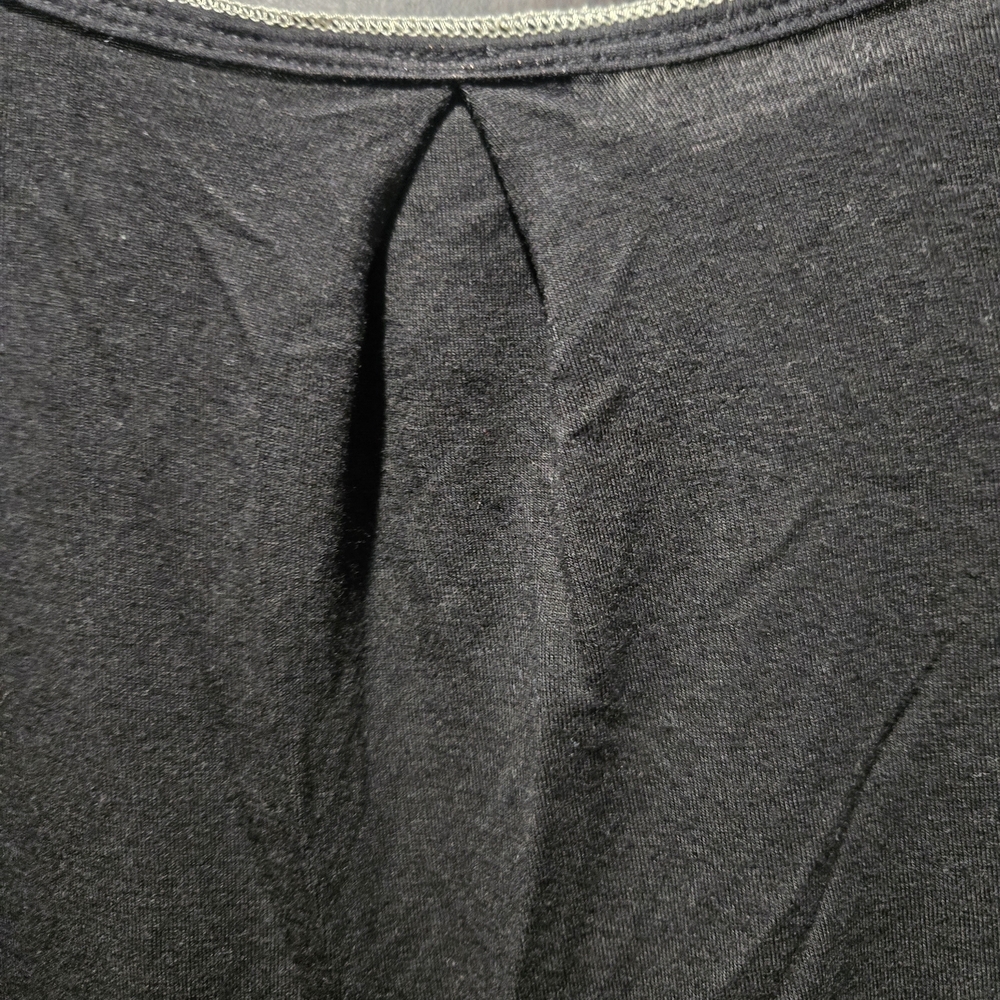 Butterfly Print Women's Shirt - Black and Orange Cap Sleeve Y2K Size XL - Picture 5 of 7